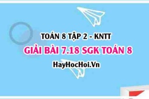 Bài 7.18 SGK Toán 8 Tập 2 Kết nối tri thức